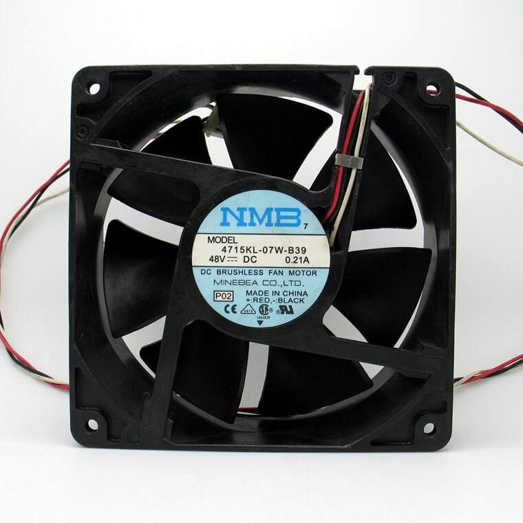 USED NMB-MAT NMB 12CM 12038 48V 0.21A 4715KL-07W-B39 frequency cooling fan