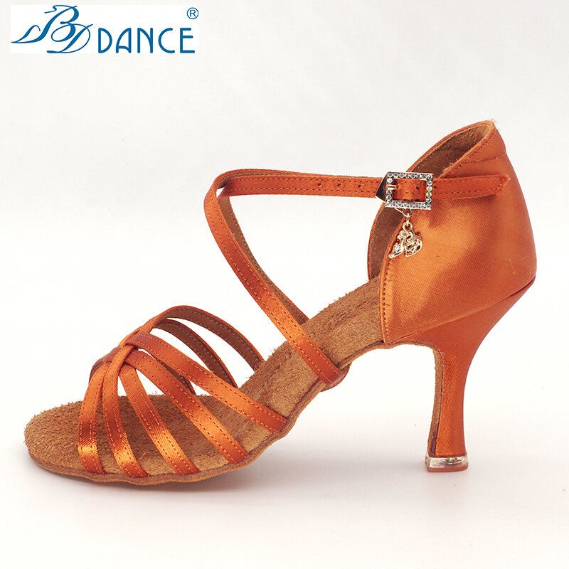 BD Latin Dance Shoes Authentic Female Soft-Soled Dancing Professional National Standard BDSALSA 216 Ballroom FREE BAG BDDANCE