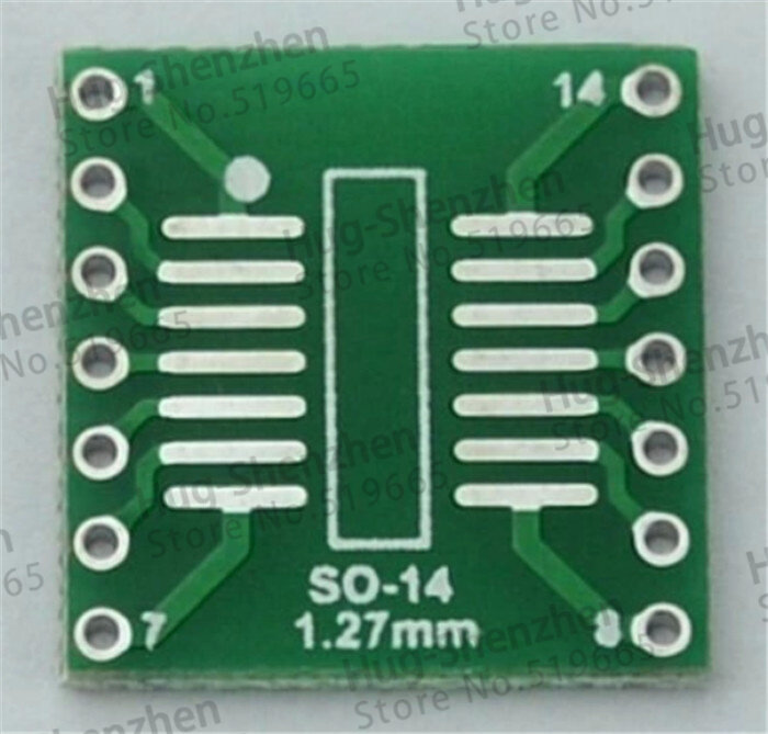 High quality sop14 to dip 14 Interposer Moudle PCB Board Adapter Plate