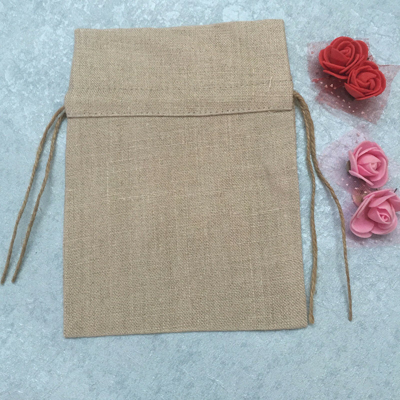 Set di 19 sacchetti bomboniere moda 5X7 "ideale per fazzoletti da donna borse bomboniere in lino farina d'avena possono raccogliere bellissimi fazzoletti da sposa