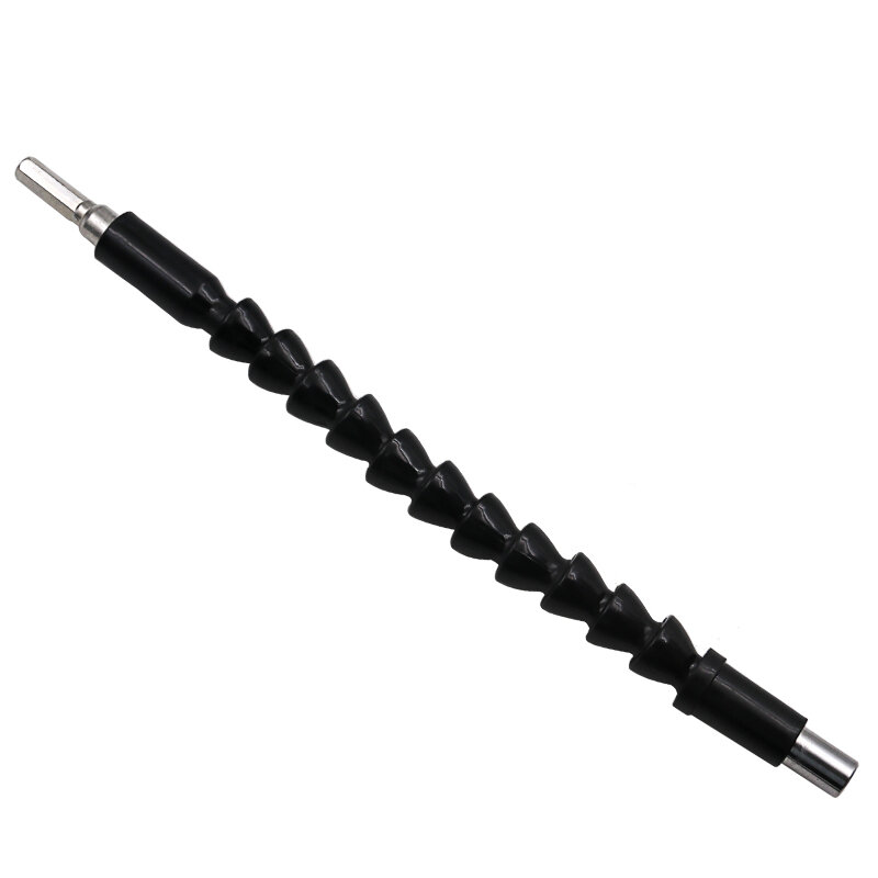 Brocas de eje Flexible de 132-295mm, soporte de puntas de destornillador, conexión de enlace, taladro electrónico, vástago hexagonal de 1/4 ", negro, herramientas de reparación
