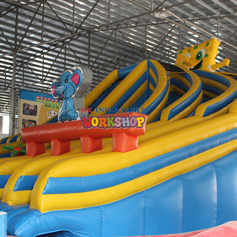 Cartoon inflatable water slide Inflatable water park products for Sale