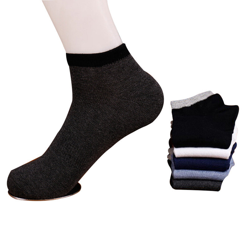 Calcetines de algodón peinado informales para hombre, calcetín transpirable, desodorante, de alta calidad, 5 pares de calcetas de hombre