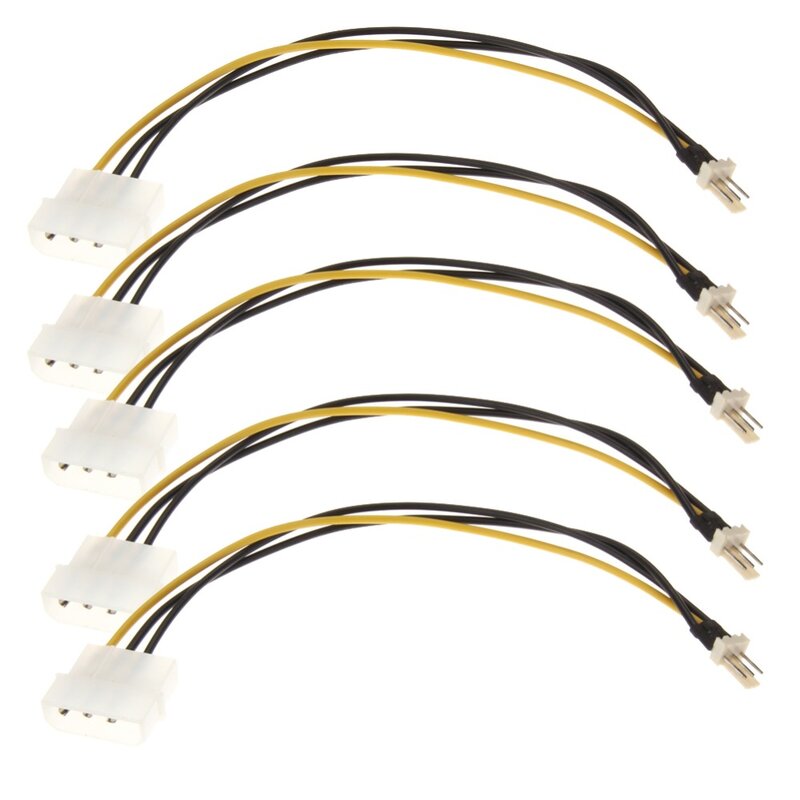 Caso Fan Regular Cable de conector de alimentación de convertidor de adaptador de Cable de línea de alambre