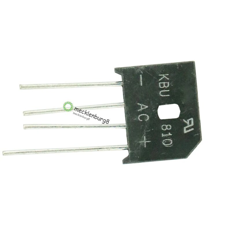 5 piezas KBU810 KBU-810 8A 1000 V diodo rectificador de puente monofásico, novedad