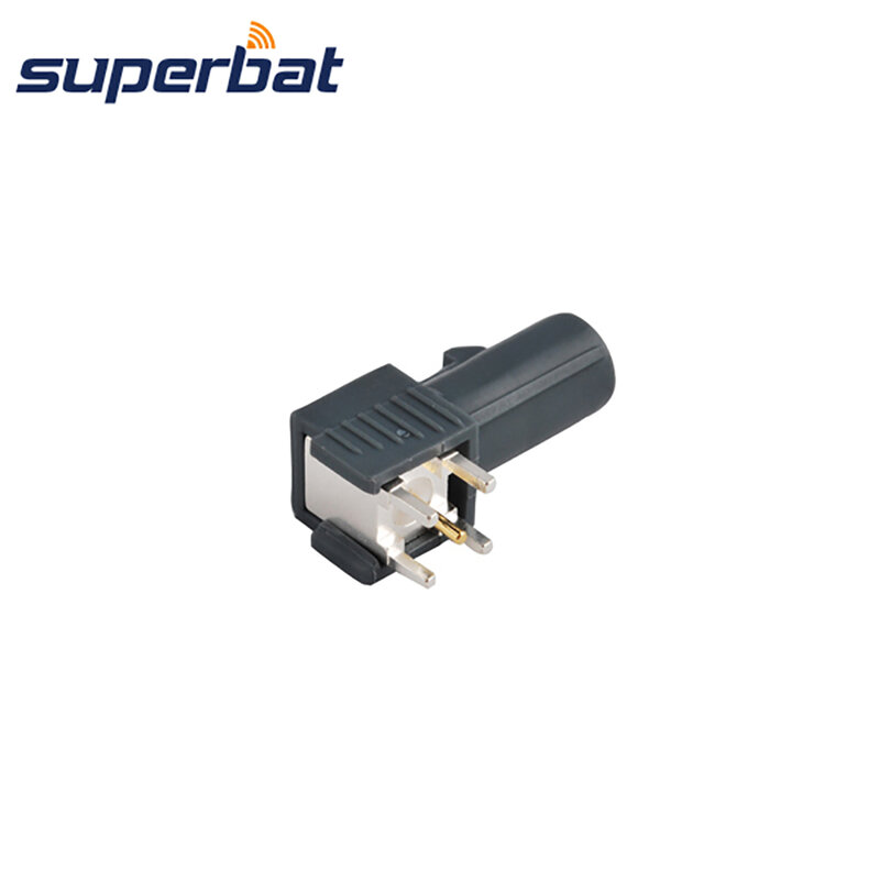 Superbat Automotive Fakra Code "G" Grijs/7031 Mannelijke Printmontage Haakse Connector Afstandsbediening