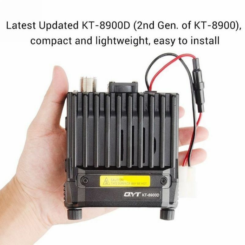 QYT KT-8900D 25 Вт двухдиапазонный четырехдиапазонный дисплей 136-174 и 400-480 МГц большой ЖК-дисплей мобильное радио KT8900D