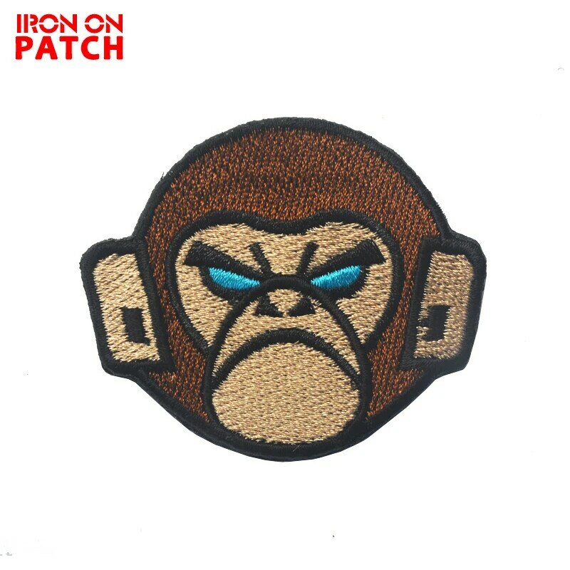 Tanks Monkey Tactical Trunk Monkey patchesmilitary ricamato patch Hook & Loop armband spalline button badge per cappotto
