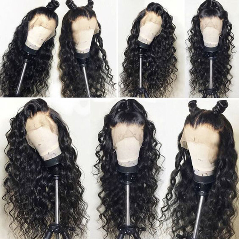 Lace Front Human Hair Wigs Peruvian Lace Fronatl Water Wave Human Hair Lace Front Wigs Pre Plucked With Baby Hair Black Women