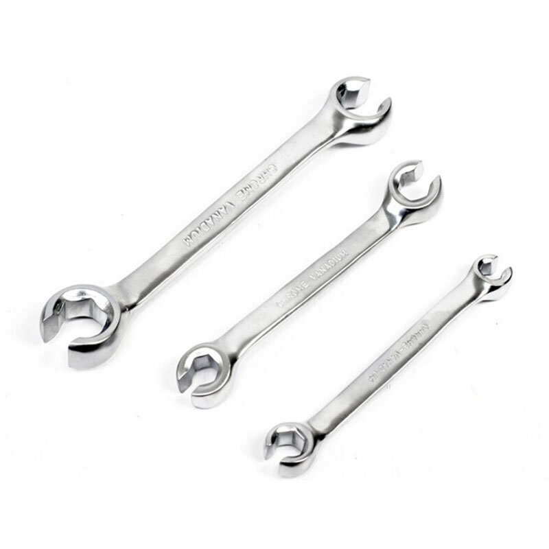 6-27mm Double Headed Metric Open End Lever Six Angle Special Metal Wrenches for Oil Pipe Tubing Spanner Auto Repair Tools