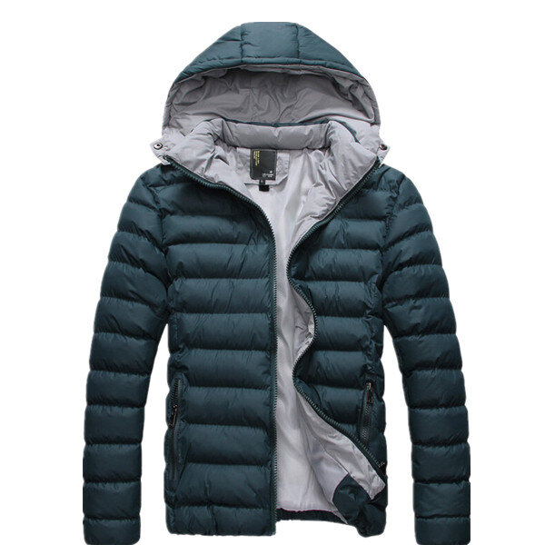 Chaqueta acolchada de algodón para hombre, Parkas cálidas, abrigo impermeable a prueba de viento, alta calidad, invierno, 2016
