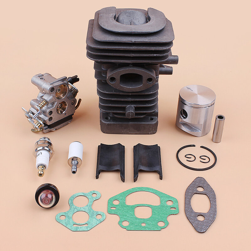 39mm Cylinder Piston Carburetor Gasket Engine Kit For Husqvarna 236 240 235 236e 240e Chainsaw Motor Replacement Parts 545050417