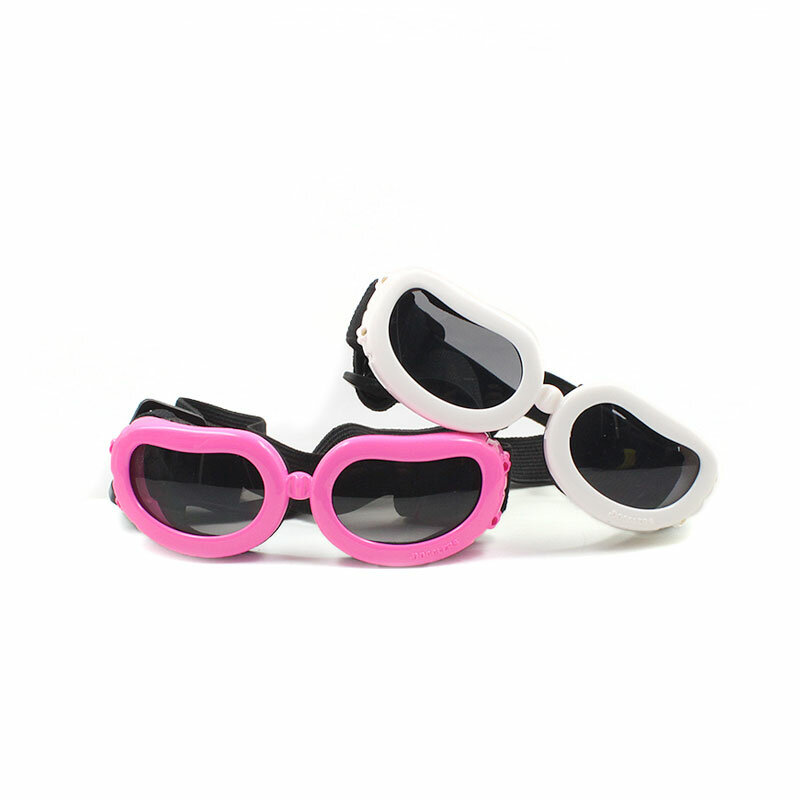 Verstelbare Pet Hond Kat Zonnebril Bril Waterdicht Winddicht Bescherming UV Zonnebril voor Kleine Honden Katten 4 Kleuren