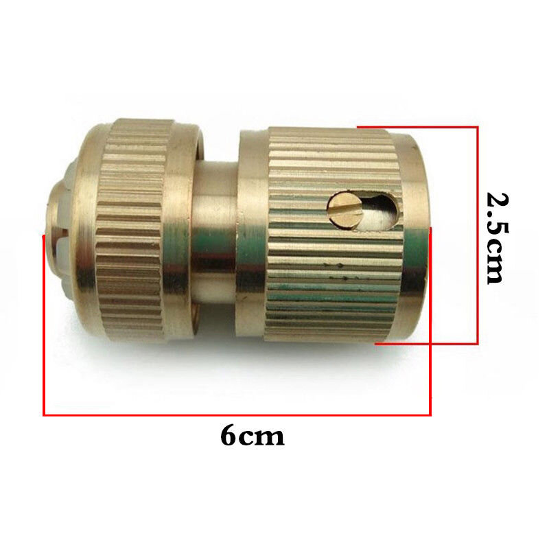 New Threaded Brass Garden Metal Hose Tap Connector Garden Water Pipe Adaptor Quick Connectors for Tap Watering Irrigation System