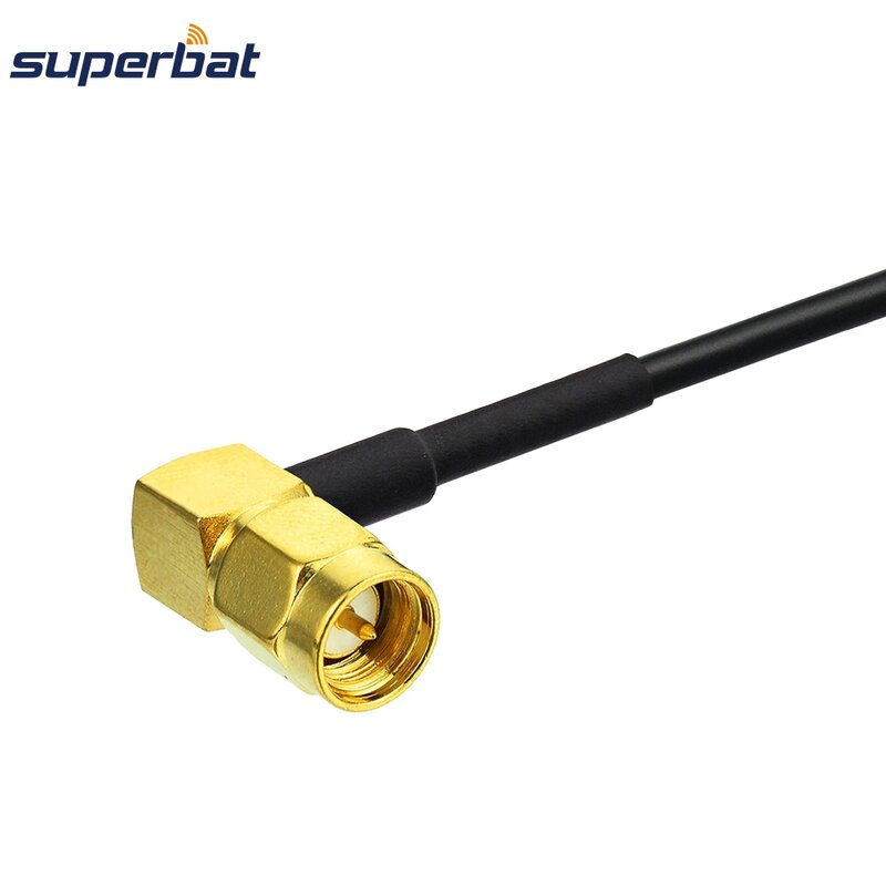Superbat Sma weibliche Schott zu männlich rechtwinklig RF Pigtail Verlängerung kabel RG174 1m für WiFi LAN