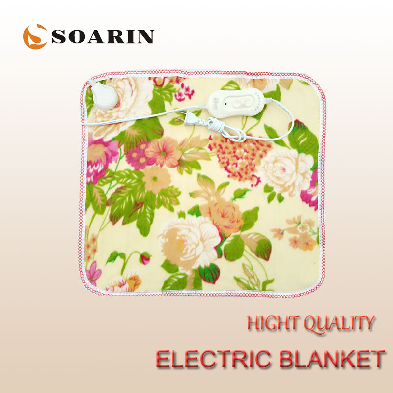 SOARIN-Manta eléctrica con calefacción para pies, esteras calefactoras de felpa, 220v, 45x45