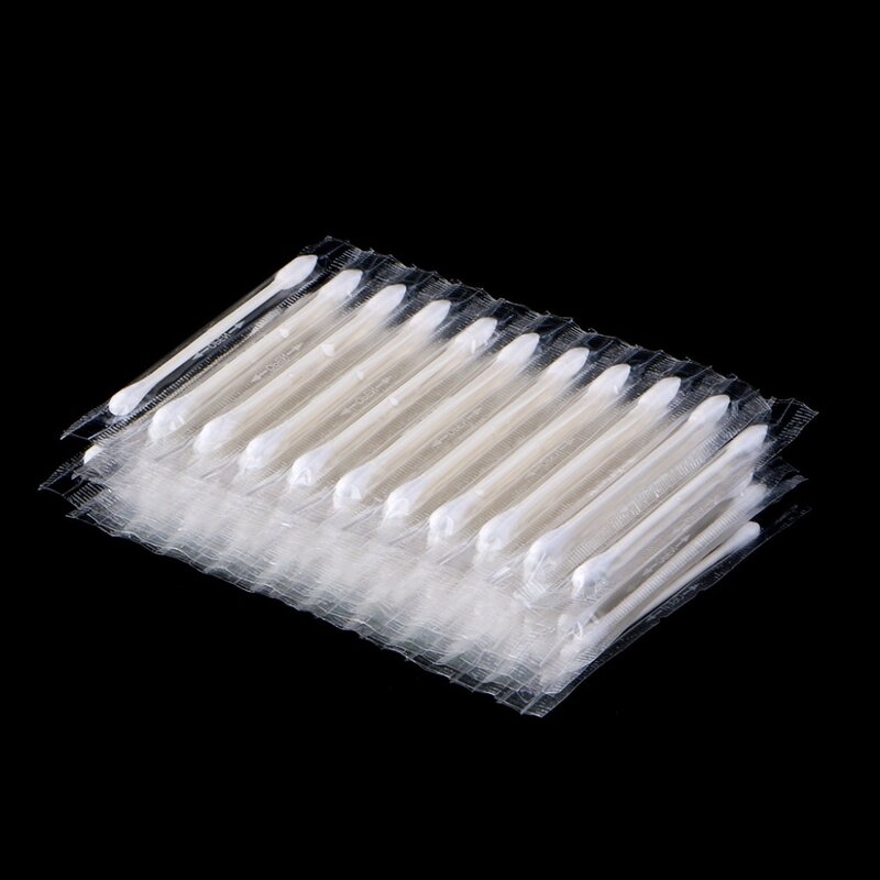 100pcs/bag Disposable Double-ended Cotton Swabs Individually Packaged For Portable Travel Health Beauty Tools Swabs