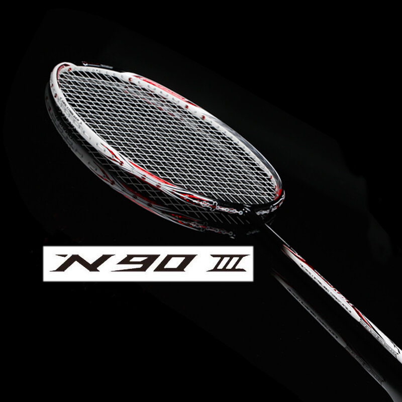 N90 III carbono raqueta de bádminton con cuerda y sobregrip n90 raqueta de bádminton n903