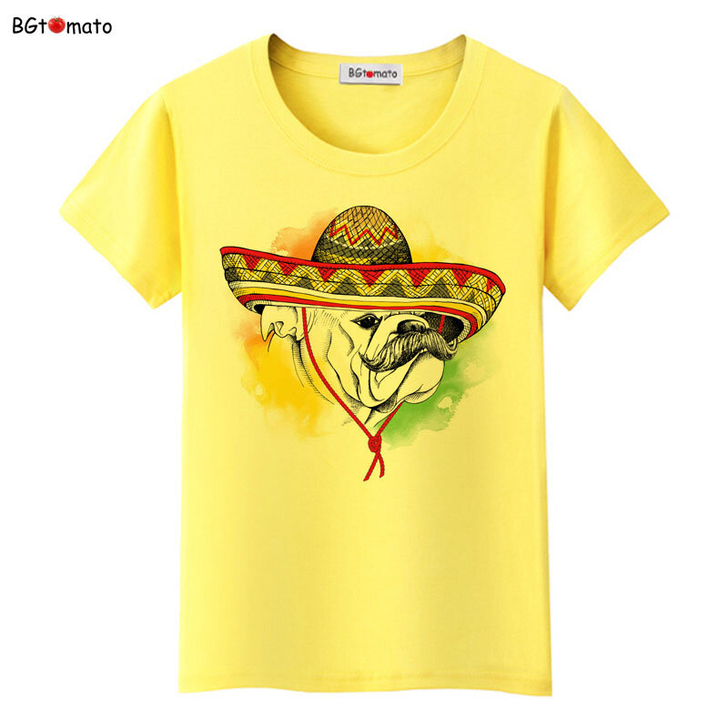 BGtomato милая собака Забавные футболки оригинальная брендовая новая одежда 3D мультфильм повседневные рубашки женские топы футболки дешевая распродажа