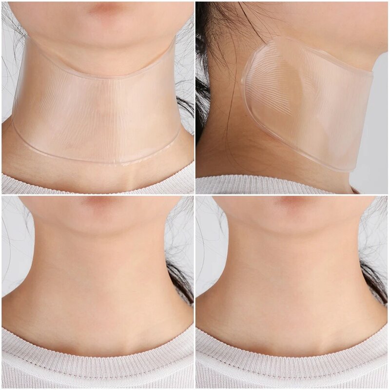 Reusable Silicone Care Neck Pad Neck Tape Wrinkle Pads for Neck Wrinkle Treatment Prevention Anti Wrinkle Remover