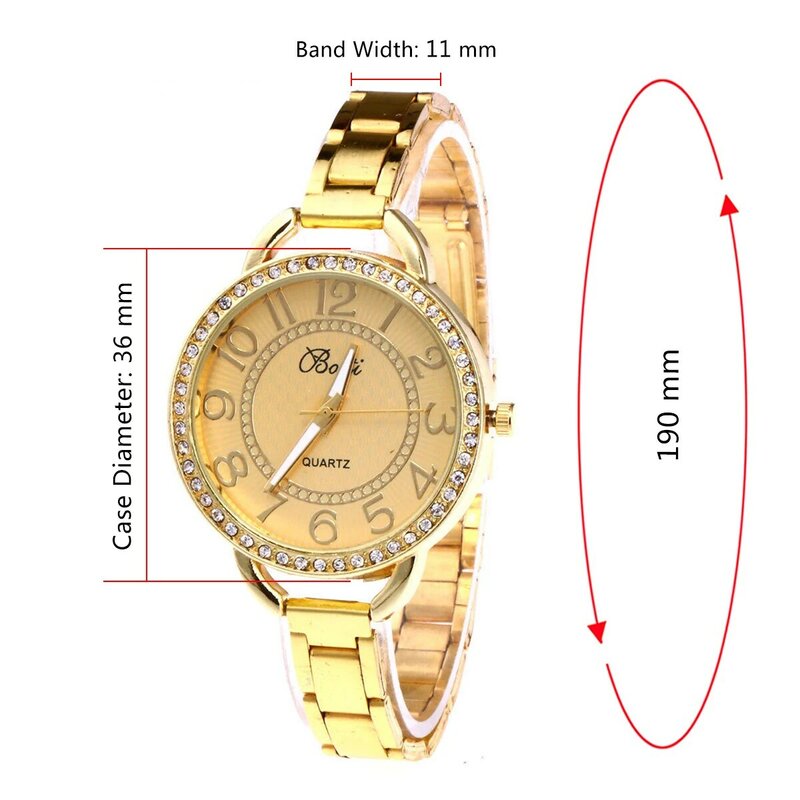 Reloj de pulsera de cuarzo de acero inoxidable para mujer, pulsera fina de cristal informal, a la moda