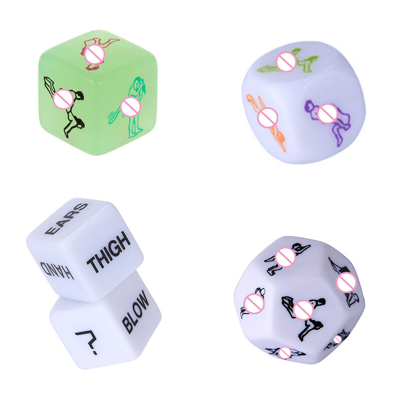 5 Pcs/Set Adult Games Dice Fetish Massage Funny Sex Dice Sexy Romance Erotic Craps Pipe SM Toy For Couples Exotic Accessories