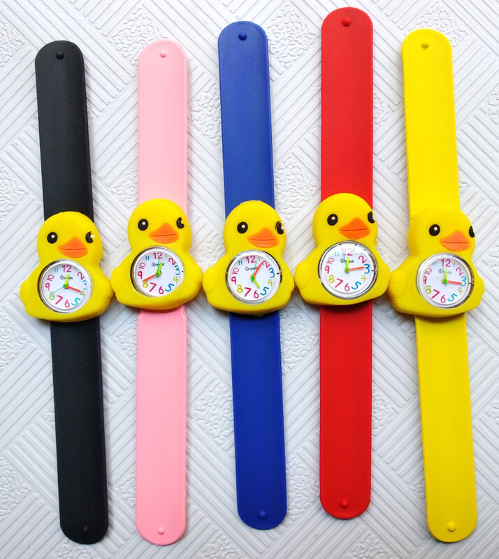 Cartoon pet pig zegarek dla dzieci słodki kurczak kaczka królik zabawka dla dziecka zegar dzieci oglądaj dziewczyny chłopcy prezent Student dziecko zegarki kwarcowe