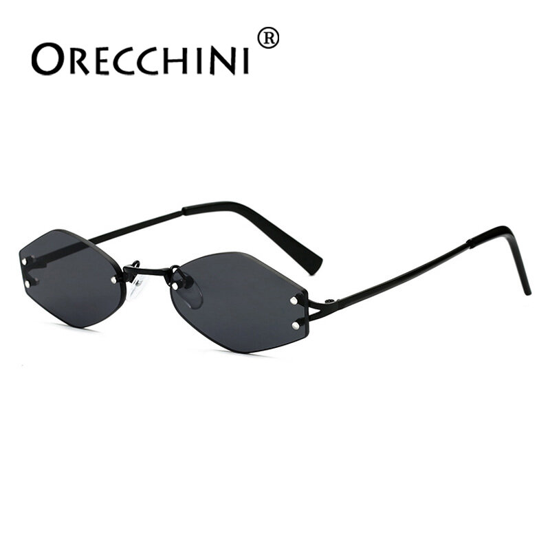 ORECCHINI New Women Hexagon Sunglassess Vintage Men Small Frame Fashion Classical Sunglasses lunette soleil femm UV400MSF7102