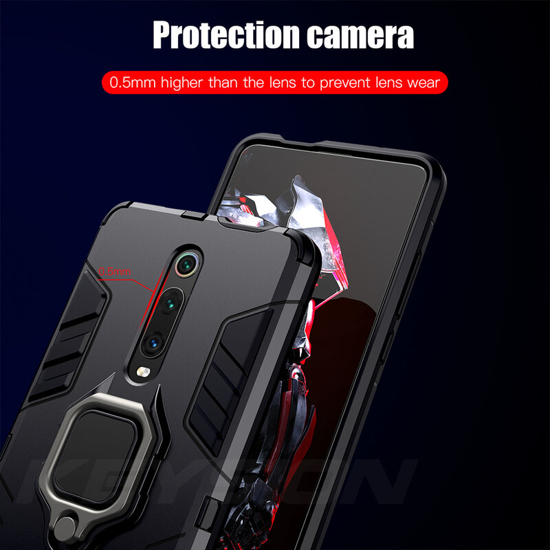 Keysion Shockproof Case Voor Redmi 9 K20 Pro Note 9S 9 Pro Max 7 7a 6 8 Pro Telefoon cover Voor Xiaomi Mi 9T 9SE CC9e Mi 8 Lite A2 A3