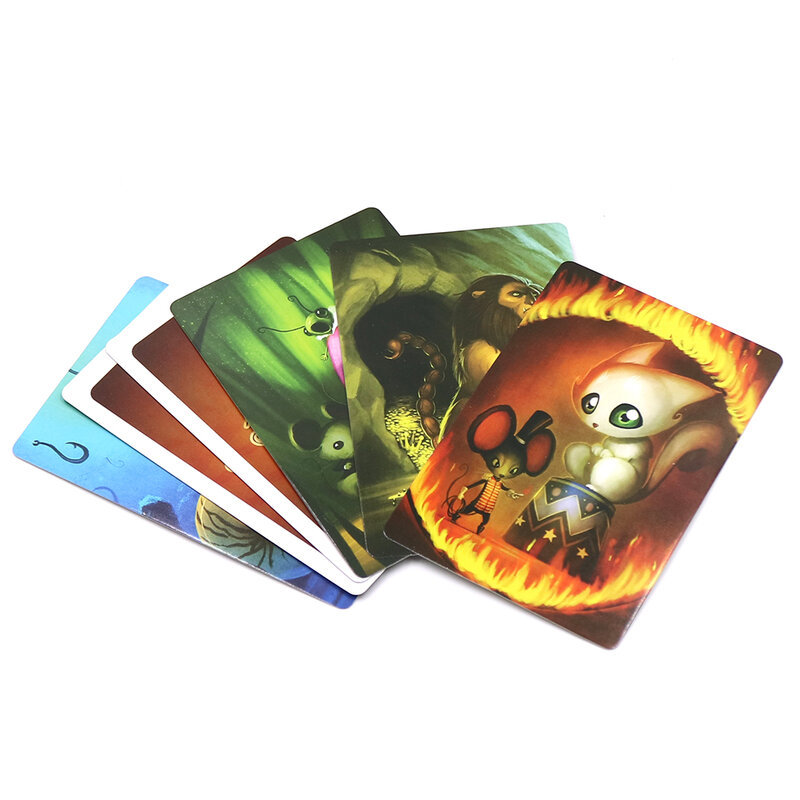 obscure Dixit board game deck 1+2+3+4+5+6+7+8 cards game wooden bunny Russian and English rules for dropshipping