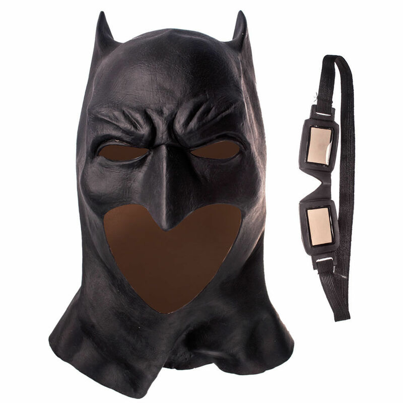 Disfraz realista de Halloween con rostro completo de látex, máscara de Batman, superhéroe, El caballero oscuro, Rises, películas, fiestas, Carnaval, accesorios para Cosplay