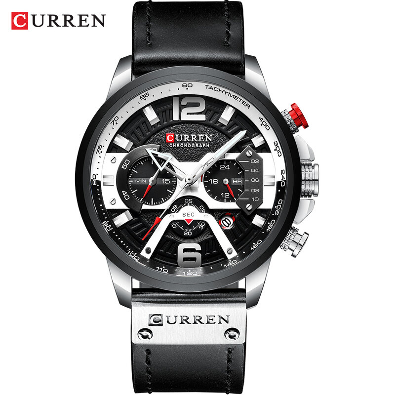 Relogio Masculino Men Watches Top Brand Luxury Men Military Sport Wristwatch Leather Quartz Watch erkek saat Curren dropshipping