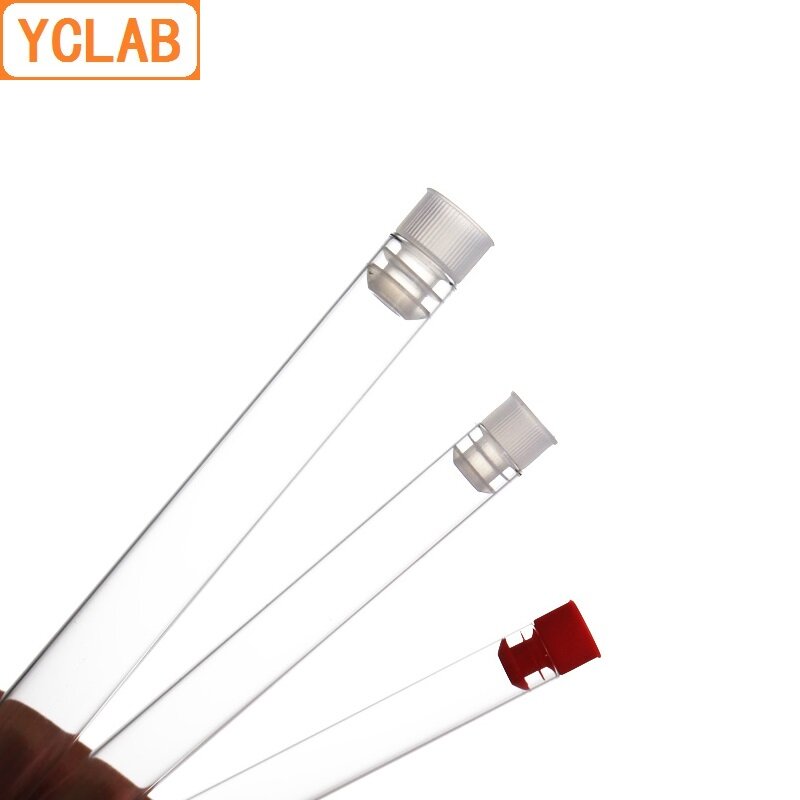 Yclab-プラスチック製のホウケイ酸チューブ,100ガラス,耐熱性,実験室化学機器,12*3.3mm