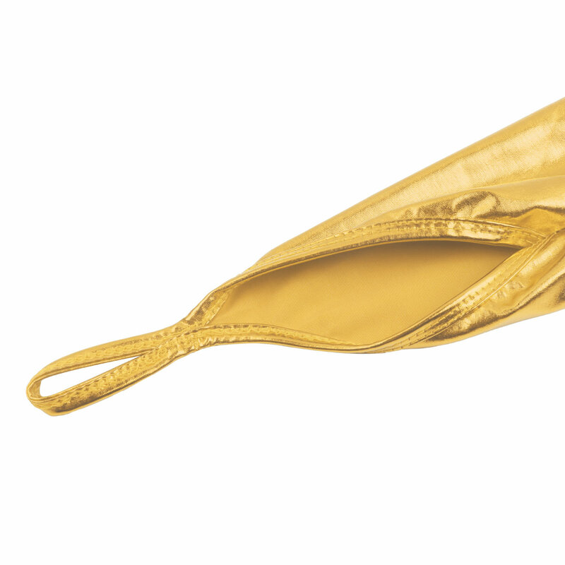 IEFiEL 여성용 손가락 없는 장갑 의상, 팔꿈치 길이, 반짝이는 금속 및 물고기 비늘 인쇄, 나이트 클럽 댄스웨어, 파티 선물