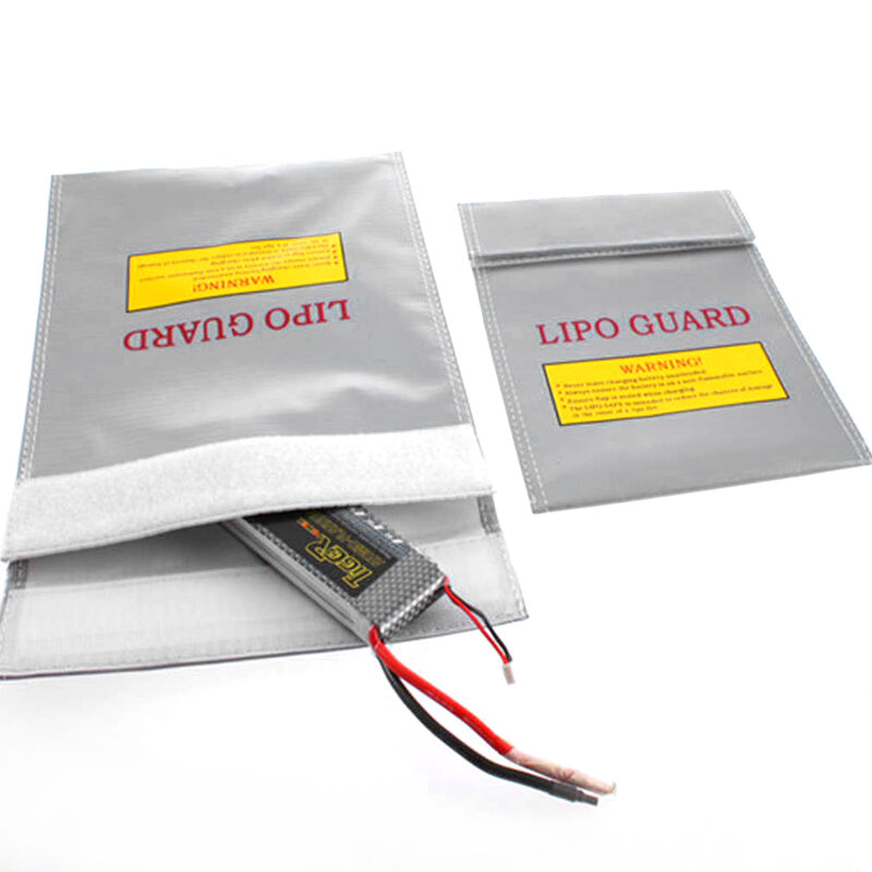 Fireproof RC LiPo Battery Safety Guard, Li-Po saco seguro, carregamento Sack, prata, dois tamanhos, quente, 1Pc