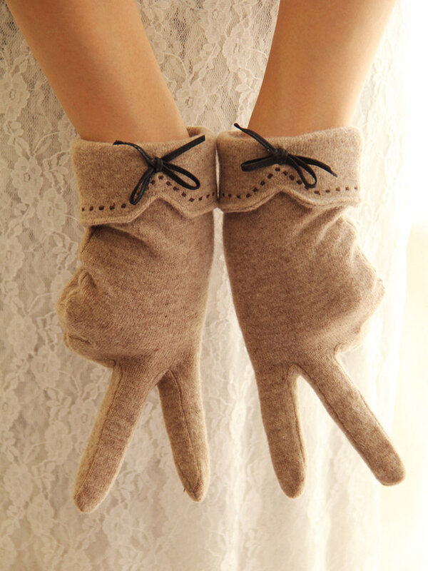 NEW Women Warmer Gloves Crochet Mitten Warm Fingerless Glove BVH