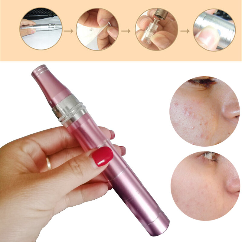 Chargable Micro Tiny Needles Reduce Wrinkles Stimulate Skin Tightening Remove Scar Stretch Marks Removal Device Derma Dr. Screw
