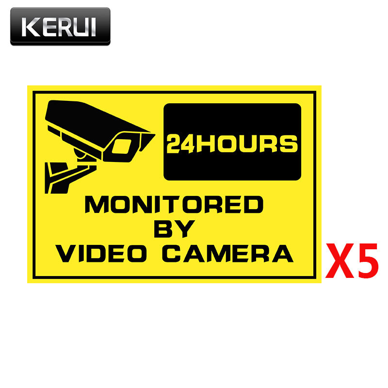 Наклейка для системы видеонаблюдения, для IP-камеры, 5 шт.