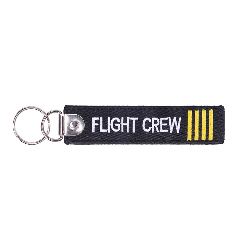 Llavero bordado de la tripulación de vuelo, regalos de aviación para piloto, joyería de aviacion, 3 unids/lote