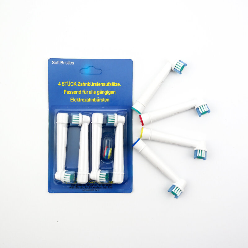 4 pz per orale B spazzolino teste sensibile pulito SB-17A spedizione gratuita
