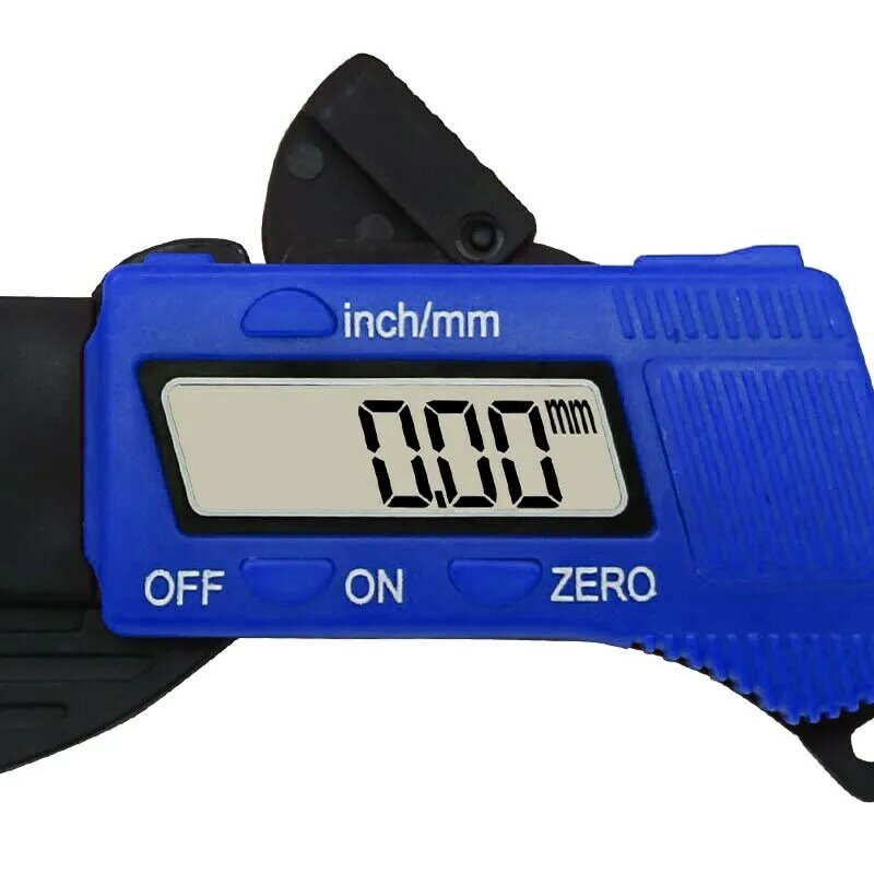 0-12.7 มม.วัสดุคาร์บอนไฟเบอร์ DIGITAL CALIPER Micrometer Guage สีฟ้า