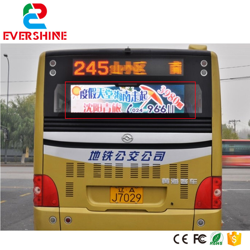 P5 đầy đủ màu sắc dẫn bảng hiển thị Di Chuyển xe buýt Cán tin nhắn Văn Bản sign led màn hình quảng cáo phương pháp điều khiển của 3 Gam, chức năng GPS