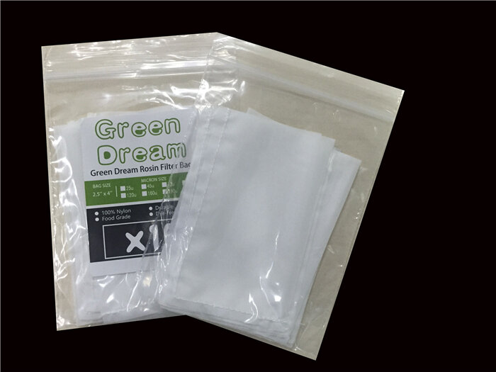 40pcs Food Grade 2.5"*4" 25/90/120micron rosin press tea filter bags rosin press tea bag