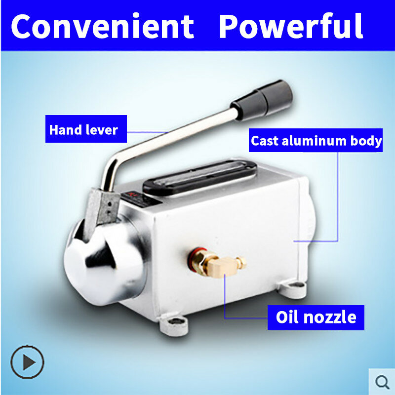 Pompe à huile manuelle, machine à graver, pression manuelle, ensemble de pompe à huile, pièce de lubrifiant