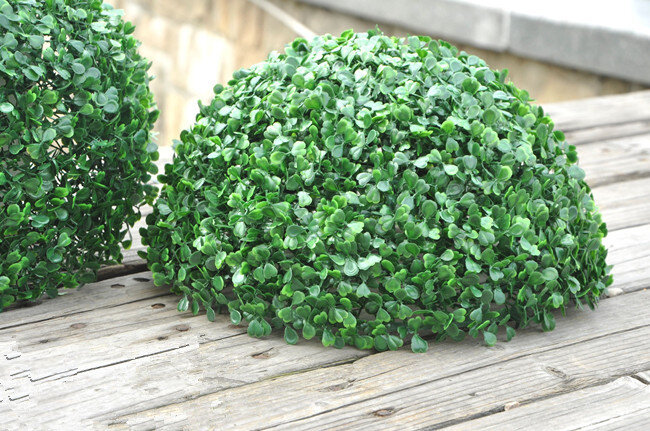 Milan simulação de flores artificiais, bola de grama, flores artificiais de plástico, atacado, grama de milão, bola de grama