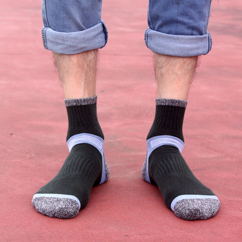 3 pares homens meias de compressão elasticidade anti-fadiga respirável alta qualidade durável meias outono inverno quente confortável meias