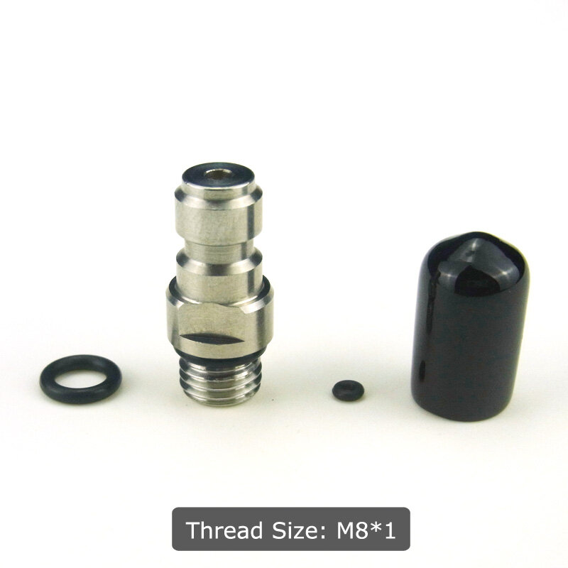 Новая быстрая штепсельная вилка 8 мм с односторонним обратным клапаном фокусная насадка из нержавеющей стали M8 * 1 резьба для клапана регулятора воздушного бака