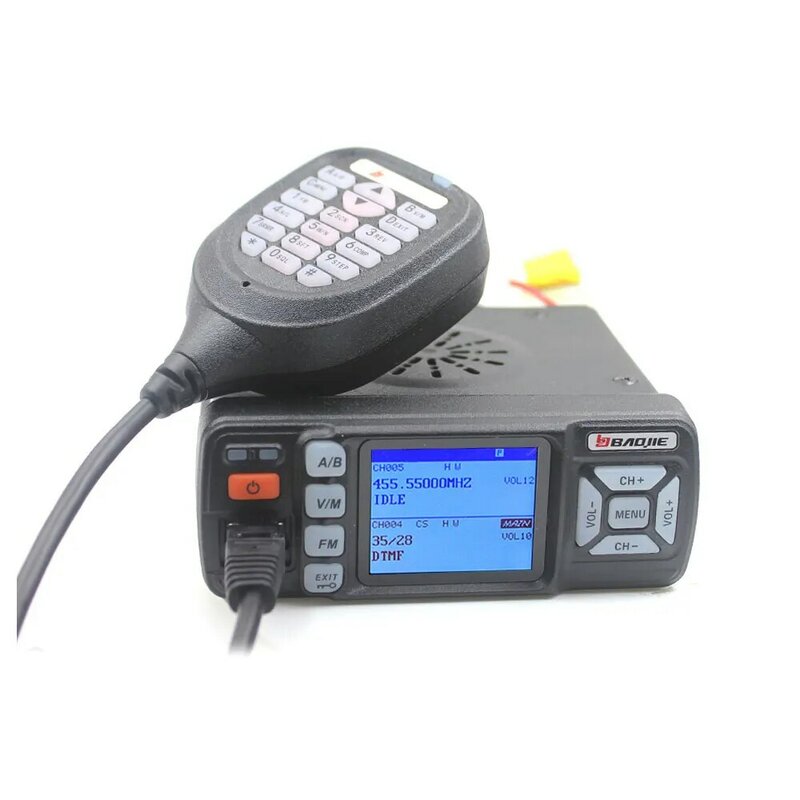 BAOJIE-walkie-talkie BJ-318 de doble banda para coche, Radio FM con función de cifrado, versión mejorada de BJ-218, 25W, 136-174 y 400-490MHz
