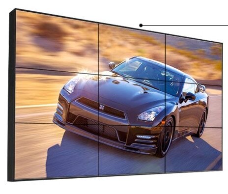 Parede de vídeo lcd super fina, parede de vídeo lcd de 46 polegadas super fina 3x3 com tela de emenda ultrafina cc para tv