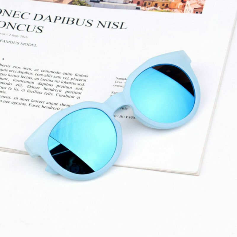 Fashion Anak Laki-laki Perempuan Kacamata Nuansa Cerah Lensa UV400 Perlindungan Kacamata Berwarna Anak Pantai Mainan 2-8Y